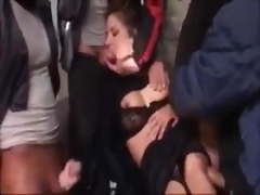 Husband watching Wife gangbanged by Bad Boys